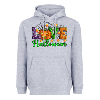 Heather Grey love halloween Heavyweight Hoodie - Artiststas