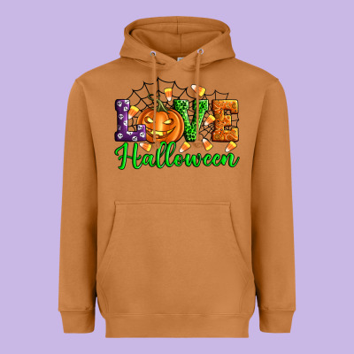 Love Halloween Heavyweight Hoodie Designed By Artiststas