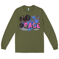 Army Green go race Long Sleeve Tee - Zillion Design Studio