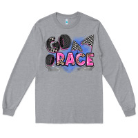 Heather Grey go race Long Sleeve Tee - Zillion Design Studio