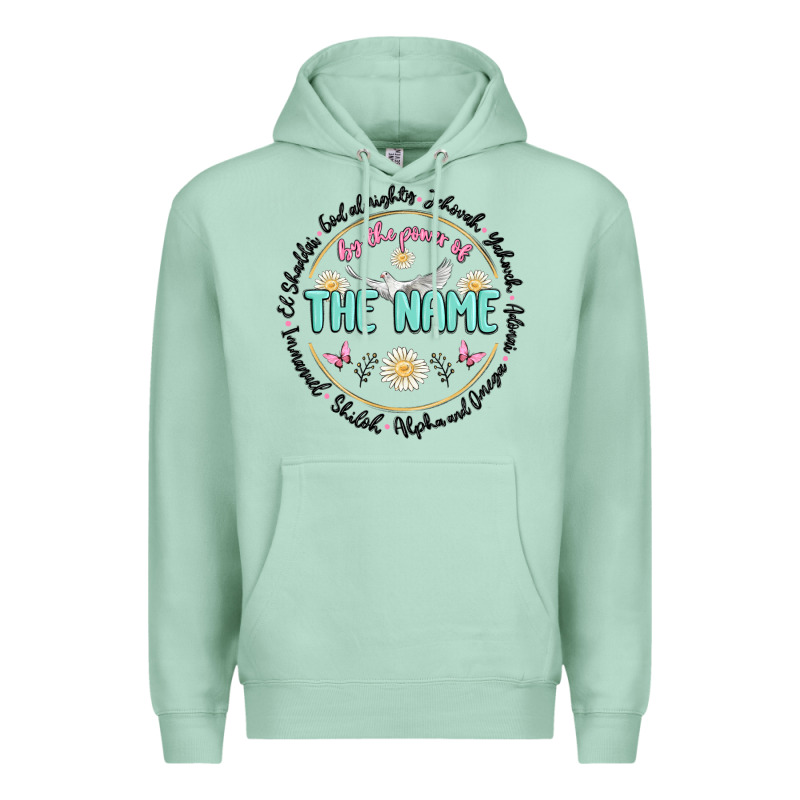 By The Power Of The Name Premium Hoodie by MaliasSmallBusiness | Teevron