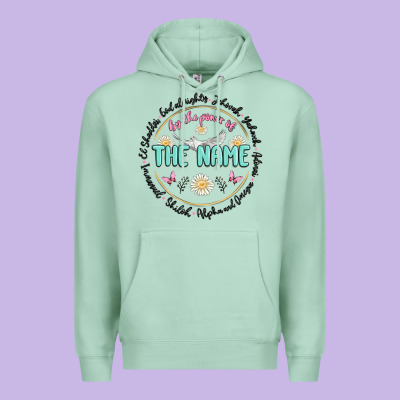By The Power Of The Name Premium Hoodie Designed By Maliassmallbusiness