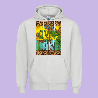 Let's Go Jump In The Lake Air Freshener Zipper Hoodie Designed By Hra Design Shop