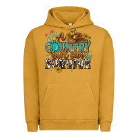 Pigment Peanut Butter a country girl can survive Urban Hoodie - MaliasSmallBusiness