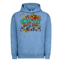 Pigment Pebble Blue a country girl can survive Urban Hoodie - MaliasSmallBusiness