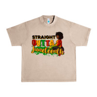 French Oak Straight outta Juneteenth Urban Heavy Tee - RanaPortraitStore