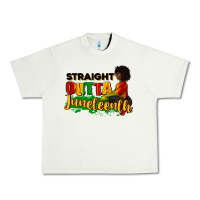 Pistachio Straight outta Juneteenth Urban Heavy Tee - RanaPortraitStore