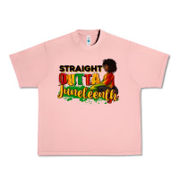 Salmon Straight outta Juneteenth Urban Heavy Tee - RanaPortraitStore