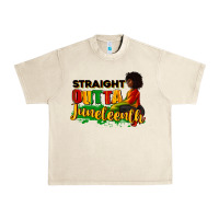 Sandshell Straight outta Juneteenth Urban Heavy Tee - RanaPortraitStore
