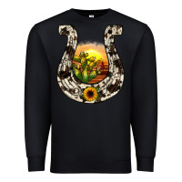 Black horseshoe sunset Premium Sweatshirt - JahusDesignShop