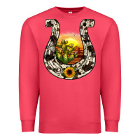 Cardinal horseshoe sunset Premium Sweatshirt - JahusDesignShop