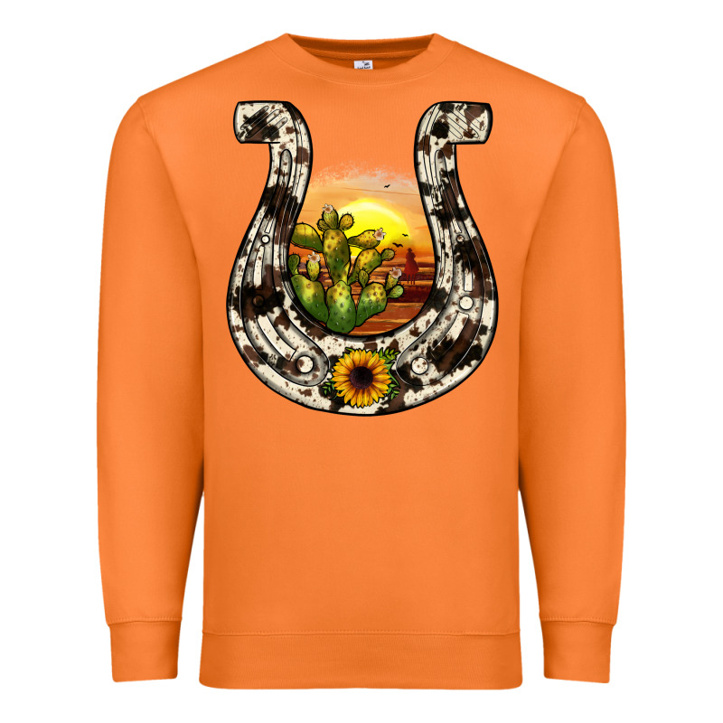 Horseshoe Sunset Premium Sweatshirt by JahusDesignShop | Teevron