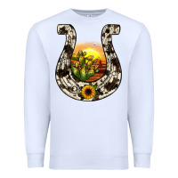 White horseshoe sunset Premium Sweatshirt - JahusDesignShop