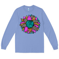 Colony Blue race sunflower Long Sleeve Tee - Zillion Design Studio
