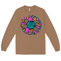 Toasted Coconut race sunflower Long Sleeve Tee - Zillion Design Studio