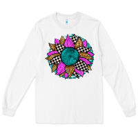 White race sunflower Long Sleeve Tee - Zillion Design Studio