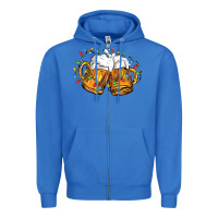True Royal beer with christmas lights Zipper Hoodie - FaDigitalArtStudio