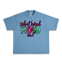 Pebble Blue Unbothered mood 24:7 Urban Heavy Tee - RanaPortraitStore