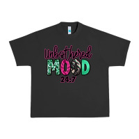 Pigment Black Unbothered mood 24:7 Urban Heavy Tee - RanaPortraitStore