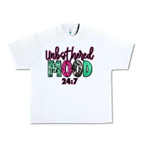 White Unbothered mood 24:7 Urban Heavy Tee - RanaPortraitStore
