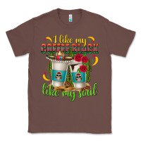 Chestnut I Like My Coffee Black Like My Soul Classic Tee - texasbilliewilder
