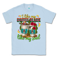 Dusty Blue I Like My Coffee Black Like My Soul Classic Tee - texasbilliewilder