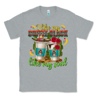 Heather Grey I Like My Coffee Black Like My Soul Classic Tee - texasbilliewilder