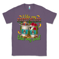 Lavender I Like My Coffee Black Like My Soul Classic Tee - texasbilliewilder
