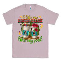 Lilac I Like My Coffee Black Like My Soul Classic Tee - texasbilliewilder