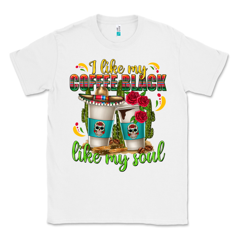 I Like My Coffee Black Like My Soul Classic Tee by texasbilliewilder | Teevron
