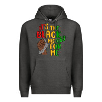 Charcoal Heather it s the black history for me Premium Hoodie - MaliasSmallBusiness