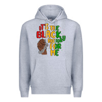 Heather Grey it s the black history for me Premium Hoodie - MaliasSmallBusiness