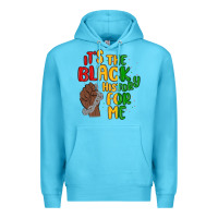 Ocean Blue it s the black history for me Premium Hoodie - MaliasSmallBusiness