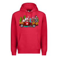 Cardinal lpn nurse truck with cactus and sunflowers Premium Hoodie - AdoDesignShop