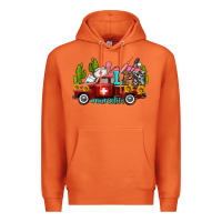 Carrot lpn nurse truck with cactus and sunflowers Premium Hoodie - AdoDesignShop