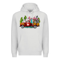 Dove Grey lpn nurse truck with cactus and sunflowers Premium Hoodie - AdoDesignShop