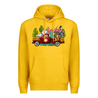 Lemon lpn nurse truck with cactus and sunflowers Premium Hoodie - AdoDesignShop