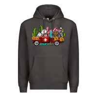 Smoke lpn nurse truck with cactus and sunflowers Premium Hoodie - AdoDesignShop