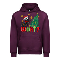 Mauve Wine christmas  cat  what Urban Hoodie - MaliasSmallBusiness