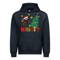 Navy christmas  cat  what Urban Hoodie - MaliasSmallBusiness
