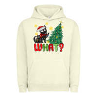 Pigment Pistachio christmas  cat  what Urban Hoodie - MaliasSmallBusiness