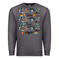 Charcoal Heather teacher teach love inspire Premium Sweatshirt - JahusDesignShop