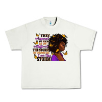 Pistachio They whispered to her afro woman Urban Heavy Tee - RanaPortraitStore