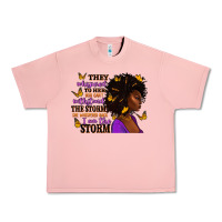 Salmon They whispered to her afro woman Urban Heavy Tee - RanaPortraitStore