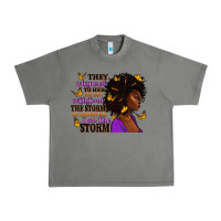 Tornado They whispered to her afro woman Urban Heavy Tee - RanaPortraitStore
