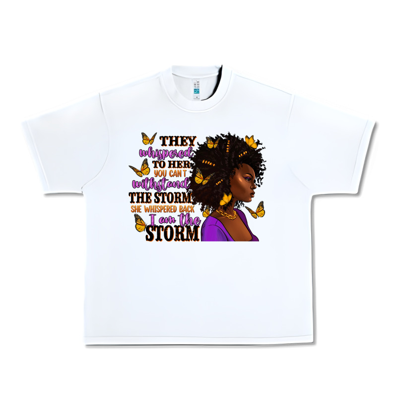 They Whispered To Her Afro Woman Urban Heavy Tee by RanaPortraitStore | Teevron