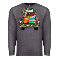 Charcoal Heather farm truck,back to school Premium Sweatshirt - JahusDesignShop