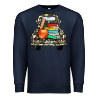 Navy farm truck,back to school Premium Sweatshirt - JahusDesignShop