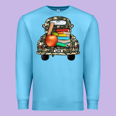 Farm Truck,back To School Premium Sweatshirt Designed By Jahusdesignshop
