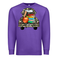 Purple farm truck,back to school Premium Sweatshirt - JahusDesignShop